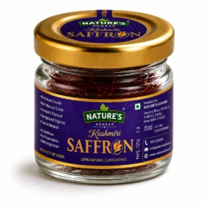 Kashmiri Saffron A Grade Long Kesar Threads | Hand Harvested Pure Kesar From Crocus Sativus | Rich Aroma Vibrant Color Premium Spice | 1G Pack | India Origin